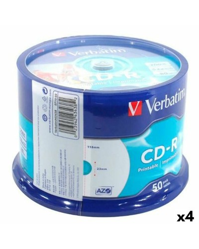 Verbatim CD-R 700MB 52x - 4 Unités - Disques CD Enregistrables
