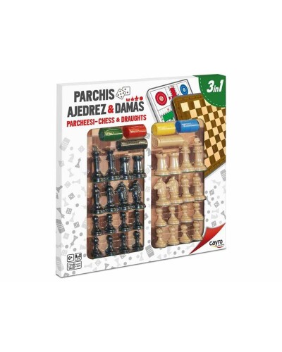 Tablero de Parchís, Ajedrez y Damas Cayro