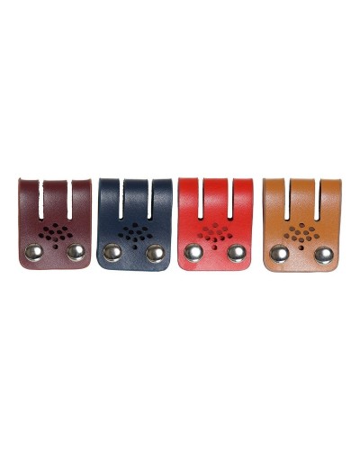 Raccogli Cavi DKD Home Decor Nero Multicolore Cammello Poliuretano 3 x 1 x 6 cm (4 Unità)