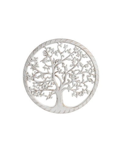 Wall Decoration DKD Home Decor White Golden Silver 40 x 1,5 x 40 cm