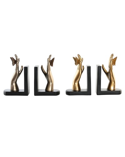 Bokstöd DKD Home Decor 22 x 8,5 x 17 cm Hars (2 Stuks)