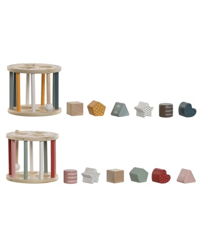 Juego Educativo Home ESPRIT 13 x 13 x 11 cm (2 Unidades)