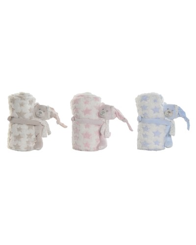 Gift Set for Babies Home ESPRIT Blue Beige Pink Polyester (3 Units)