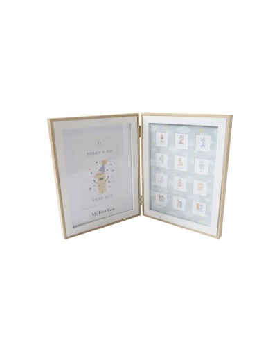 Fotorahmen Home ESPRIT Kristall Holz MDF 36 x 3 x 23 cm (2 Stück)