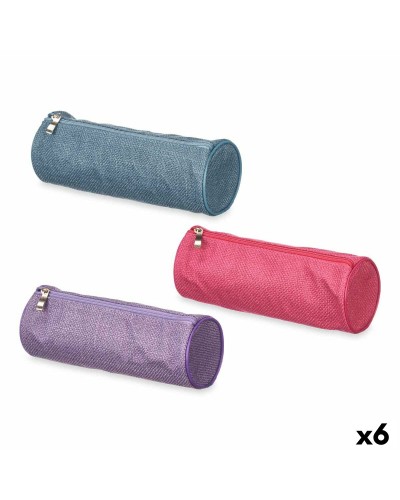Trousse d'écolier cylindrique 22 x 8 x 8 cm (6 Unités)