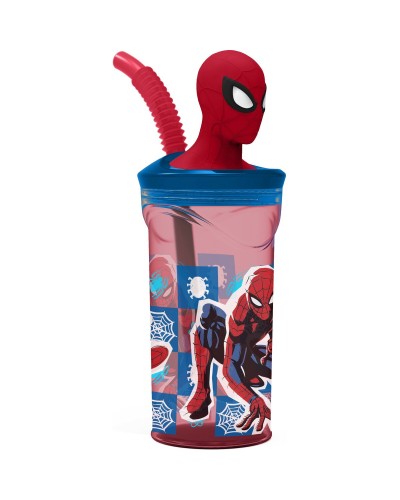 Beker met Rietje Spider-Man CZ11338 3D