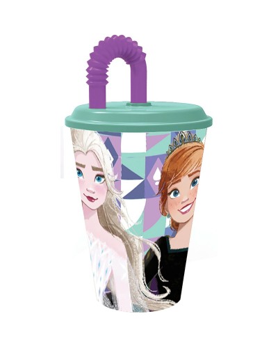 Becher mit Strohhalm Frozen CZ11363 430 ml