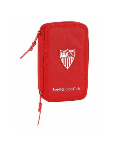 Dubbele etui Sevilla Fútbol Club M854 Rood 12.5 x 19.5 x 4 cm (28 Onderdelen)