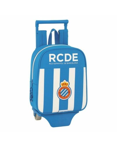 Trolley per la Scuola 805 RCD Espanyol 611753280 Azzurro Bianco