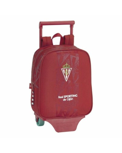 Mochila Escolar con Ruedas 805 Real Sporting de Gijón 611972280 Rojo