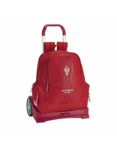 Schoolrugzak met Wielen Evolution Real Sporting de Gijón Rood