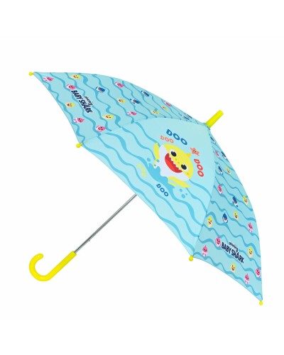 Paraplu Baby Shark Beach day Geel Licht Blauw (Ø 86 cm)