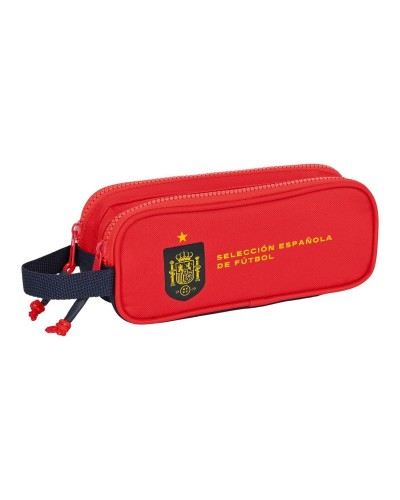 Trousse d'écolier RFEF Rouge Bleu (21 x 8 x 6 cm)