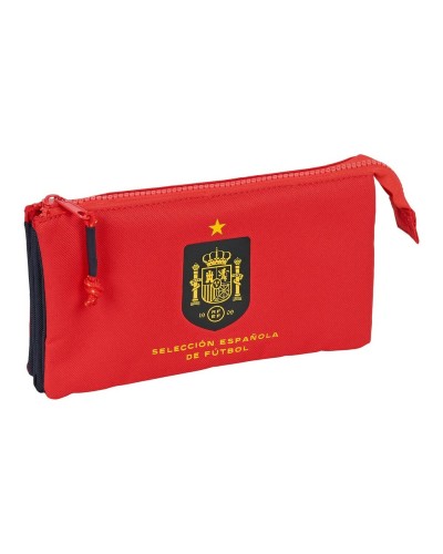 Trousse d'écolier RFEF Rouge Bleu (22 x 12 x 3 cm)