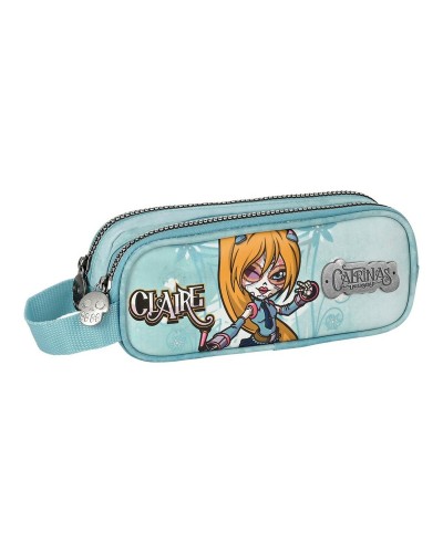 School Case Catrinas Claire, Noelia & Lila Blue (21 x 8 x 6 cm)