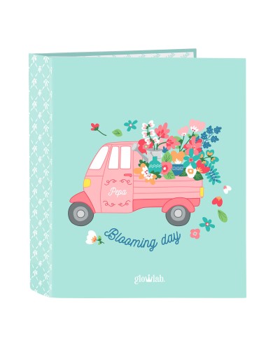 Ring binder Glow Lab Pepa Green A4 27 x 33 x 6 cm