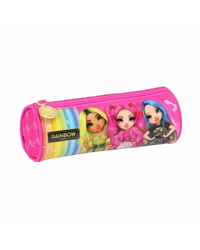 Cilindervormige Schoolpennenzak Rainbow High Fuchsia (20 x 7 x 7 cm)