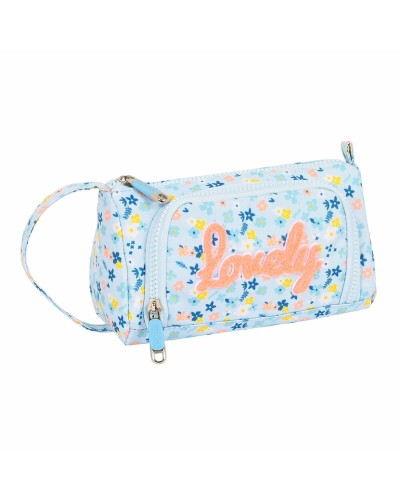 Astuccio Scuola Moos Lovely Azzurro 20 x 11 x 8.5 cm