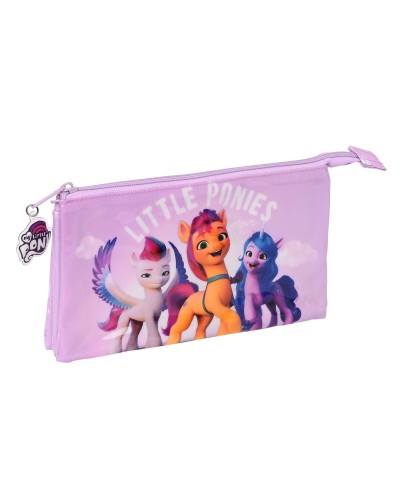 Portatodo Triple My Little Pony Lila (22 x 12 x 3 cm)
