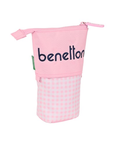 Kynäpenaali Benetton Vichy Pinkki (8 x 19 x 6 cm)