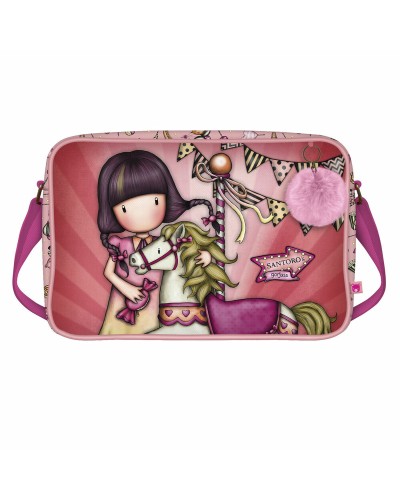 Skolväska Gorjuss Carousel Lax (35 x 26.5 x 10.5 cm)