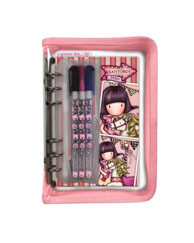 Stationery Set Gorjuss Carousel 5 Pieces Salmon