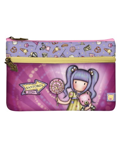 Astuccio Scuola Gorjuss First prize Lilla (23.4 x 15.5 x 1.5 cm)