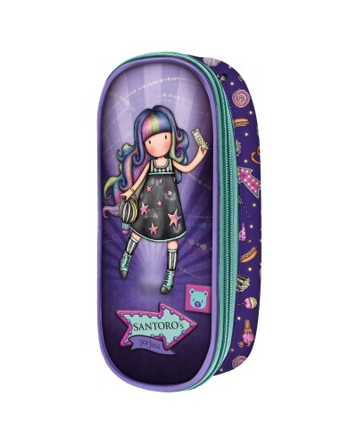 School Case Gorjuss Up and away Purple (10 x 23 x 6 cm)