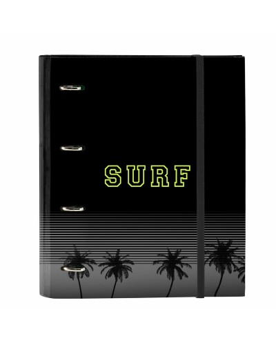 Reliure à anneaux Safta Surf A4 Noir (27 x 32 x 3.5 cm)