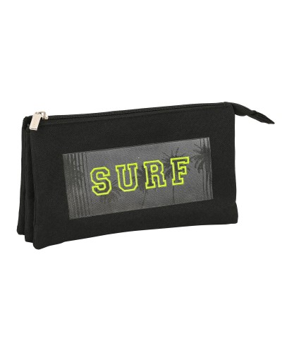 Portatodo Triple Safta Surf Negro (22 x 12 x 3 cm)