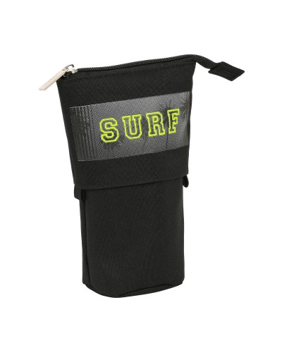 Estuche Cubilete Safta Surf Negro (8 x 19 x 6 cm)