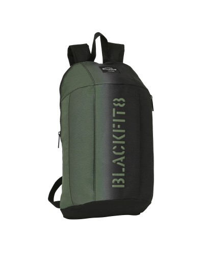 Barnryggsäck BlackFit8 Gradient Mini Svart Armégrön (22 x 39 x 10 cm)