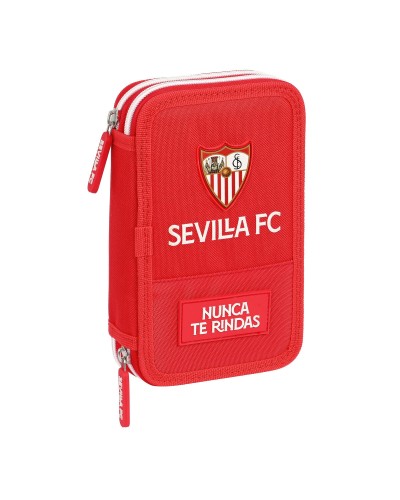 Doppel-Federtasche Sevilla Fútbol Club Rot (28 Stücke)