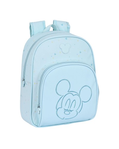 Skolryggsäck Mickey Mouse Clubhouse Baby Ljusblå 28 x 34 x 10 cm