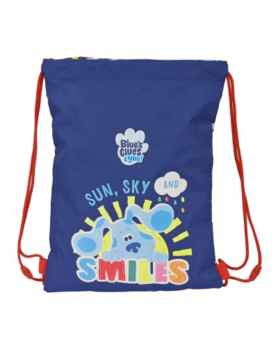 Rucksacktasche mit Bändern Blue's Clues Marineblau (26 x 34 x 1 cm)