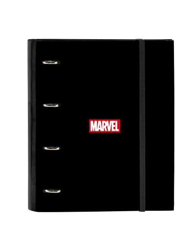 Ringpärm Marvel Svart (27 x 32 x 3.5 cm)