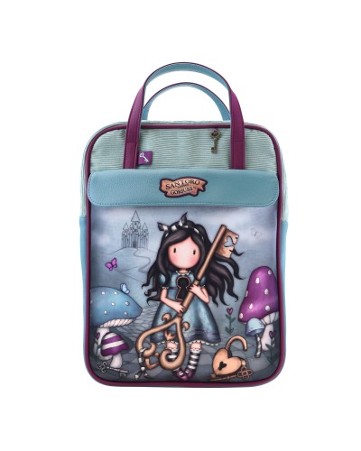 Rugzak Gorjuss Curiosity Grijs Groen (27 x 10 x 37 cm)