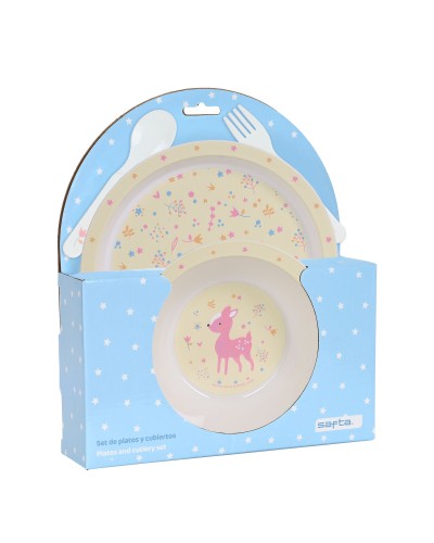 Children’s Dinner Set Safta Forest Polyurethane (4 Pieces)