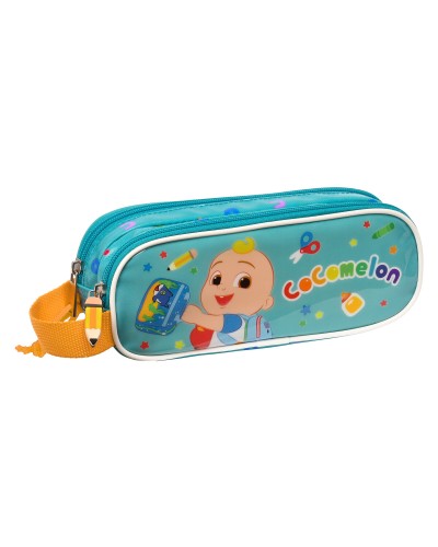 Double Carry-all CoComelon Back to class Light Blue (21 x 8 x 6 cm)