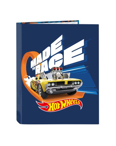 Ringbuch Hot Wheels Speed club Orange Marineblau A4 (26.5 x 33 x 4 cm)