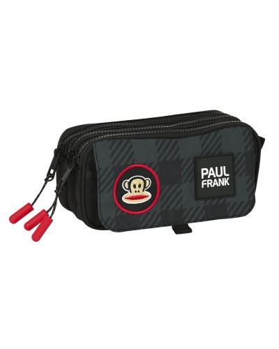 Portatodo Triple Paul Frank Campers Negro (21,5 x 10 x 8 cm)