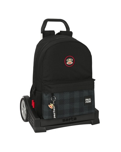 Schoolrugzak met Wielen Paul Frank Campers Zwart (30 x 46 x 14 cm)