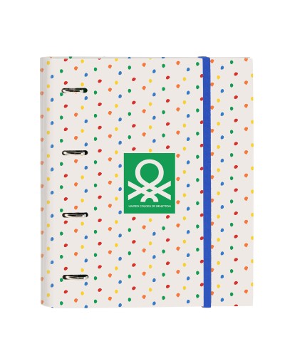 Carpeta de anillas Benetton Topitos (27 x 32 x 3.5 cm)