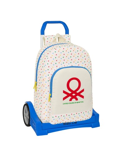 Schoolrugzak met Wielen Benetton Topitos (30 x 46 x 14 cm)