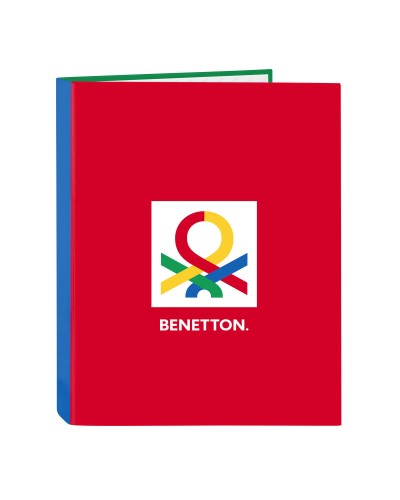 Reliure à anneaux Benetton Pop Gris A4 (26.5 x 33 x 4 cm)