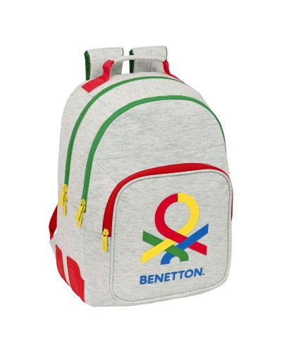 Mochila Escolar Benetton Pop Gris (32 x 42 x 15 cm)