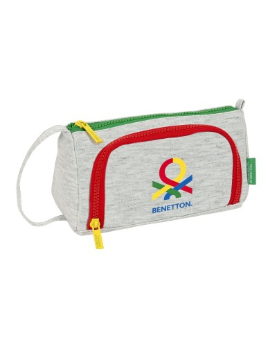 Schulmäppchen Benetton Pop Grau 20 x 11 x 8.5 cm