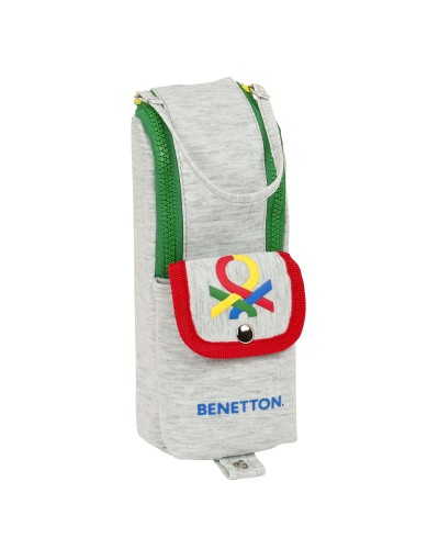 Schoolpennenzak Benetton Pop Grijs (6 x 21 x 6 cm)