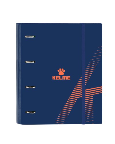 Reliure à anneaux Kelme Navy blue Orange Blue marine (27 x 32 x 3.5 cm)