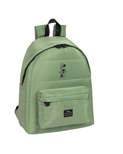 Zaino Scuola Minnie Mouse Mint shadow Verde militare (33 x 42 x 15 cm)